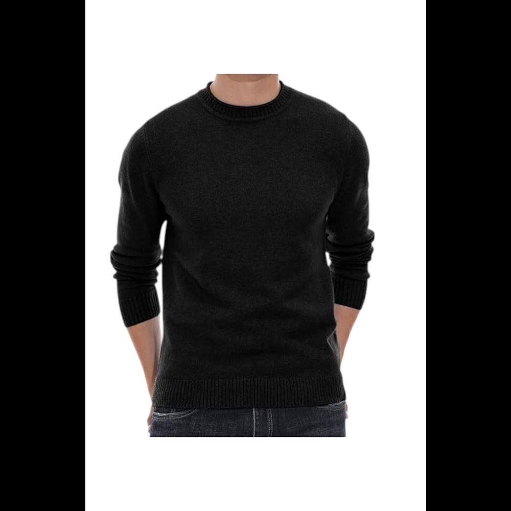 Sailwind Men's Crewneck Sweater Soft Casual Black